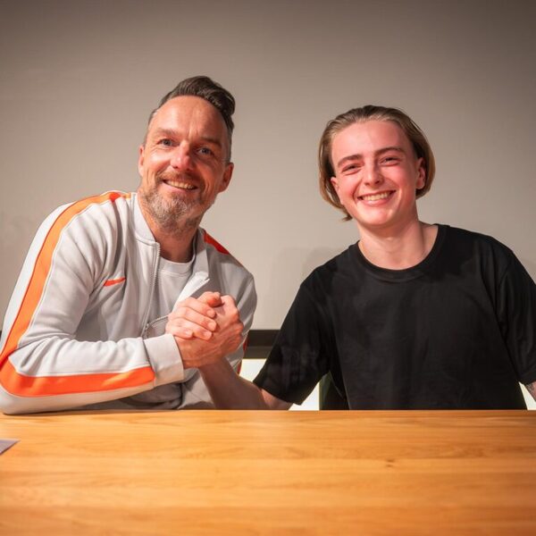 Yuri Verschraagen bij de diploma-uitreiking van de KNVB Academie